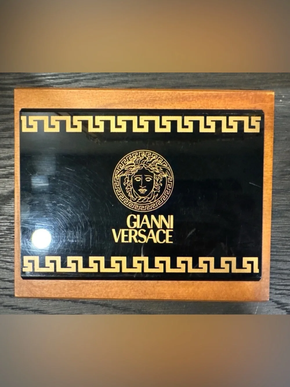 Gianni Versace Vintage license Plaque Meduca